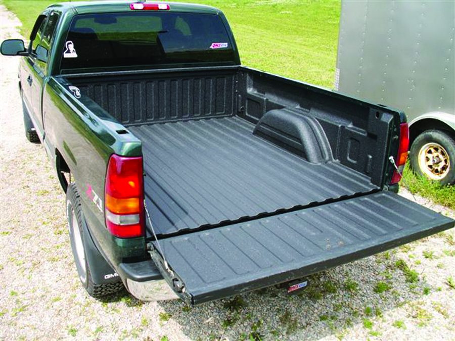Trailer frame and deck after polyurea waterproof coating
